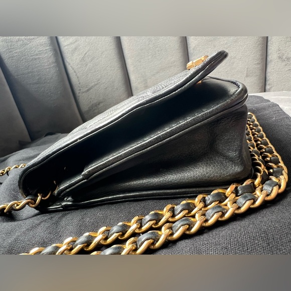 Chanel Caviar Quilted Boy Wallet On Chain WOC Black - Picture 9 of 17